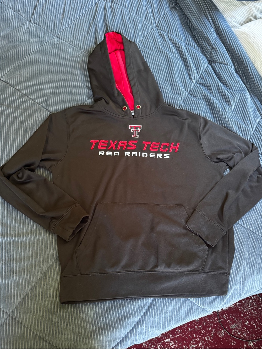 Texas Tech Men's Black & Red Hoodie Sweatshirt